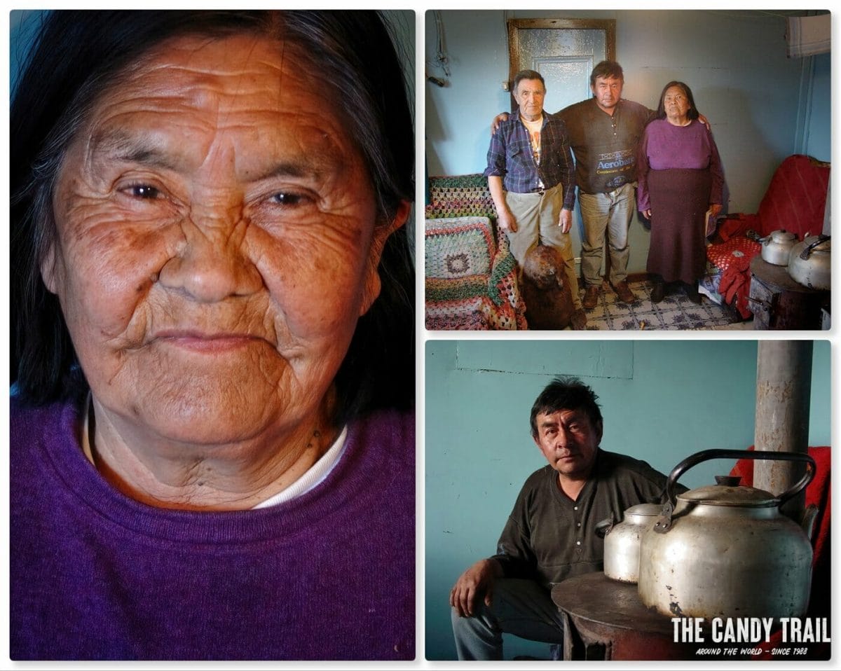 Cristina Calderón and yaghan people in puerto williams chile 2002