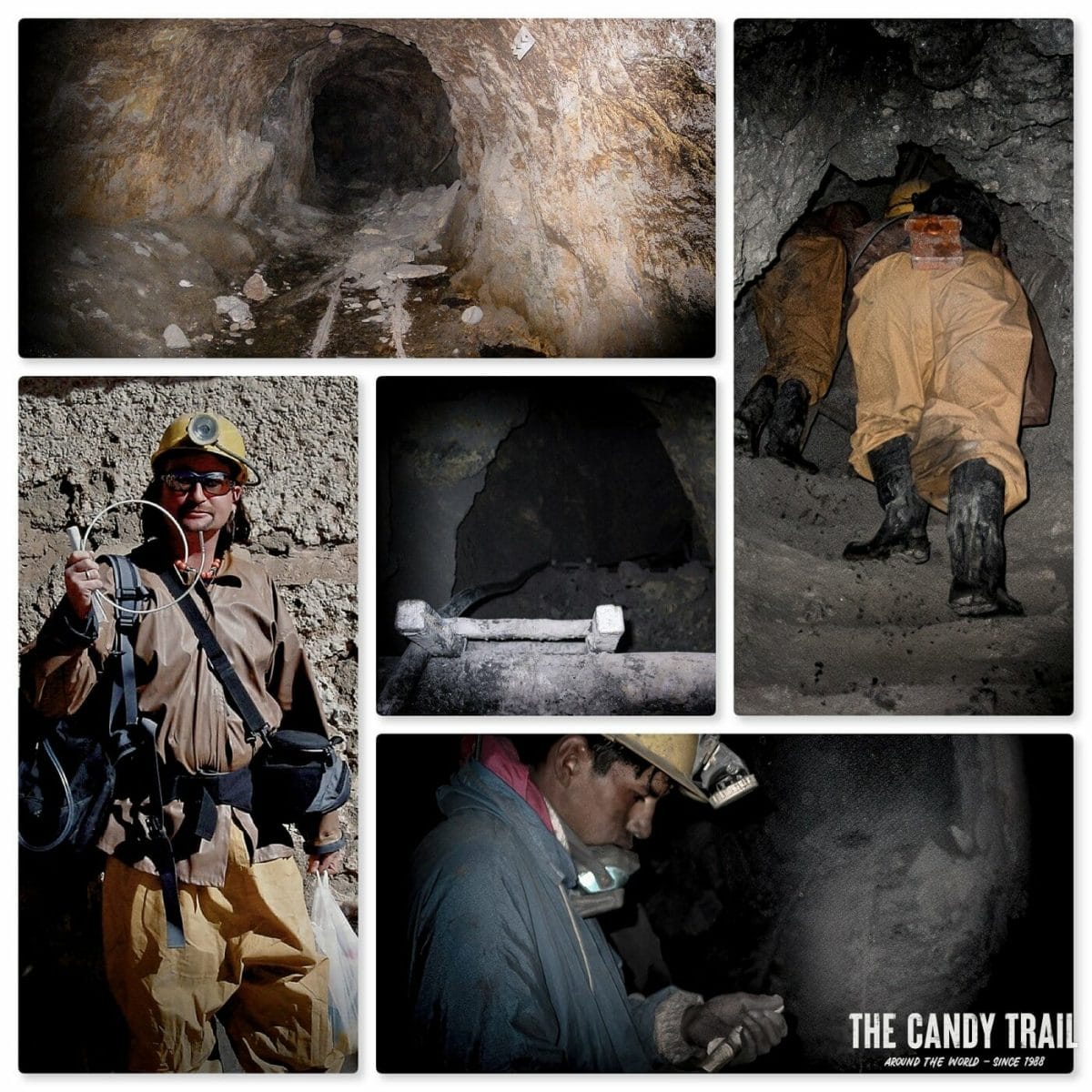 Inside the mines of Potosi in Bolivia.