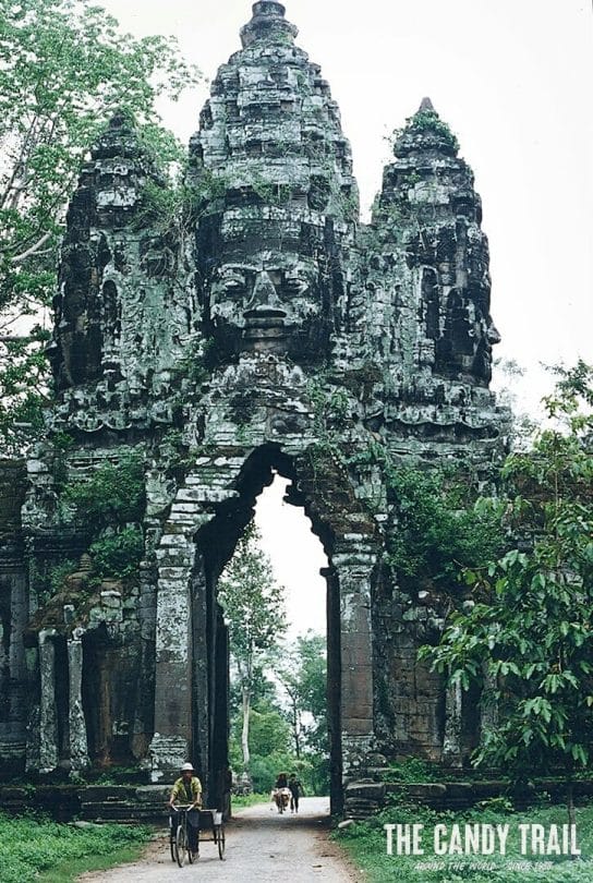 The gates of Angkor Thom - fortified city in 1994