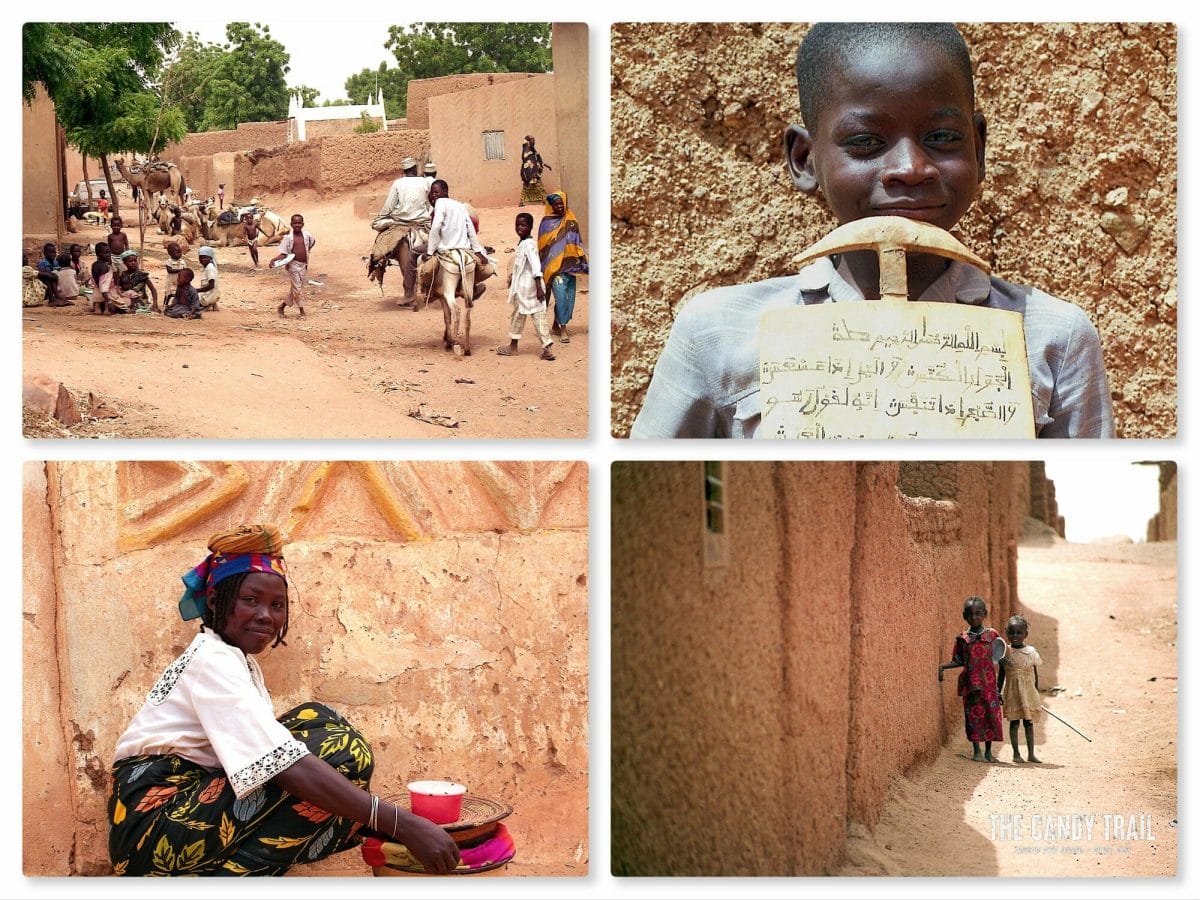 children scenes in zinder old town in niger