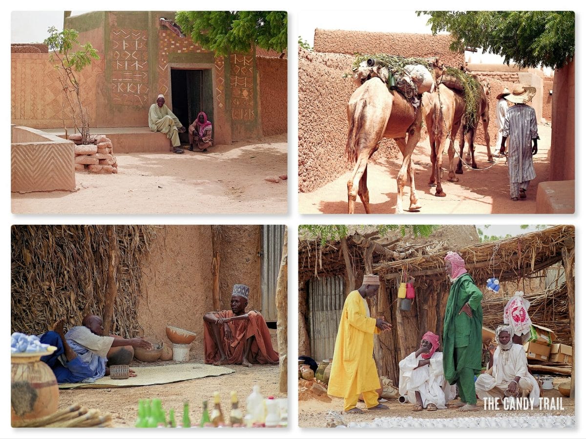 muslim people of zinder old town in niger