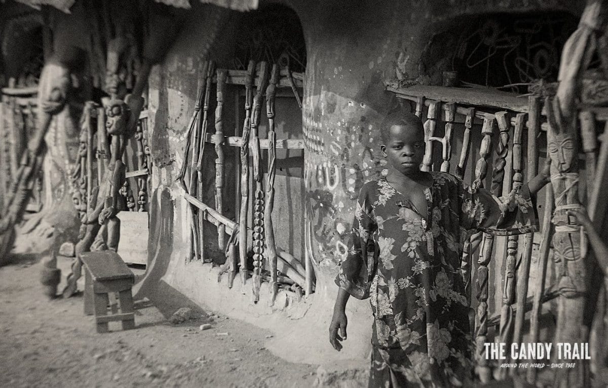 boy at osun osogbo shrine nigeria